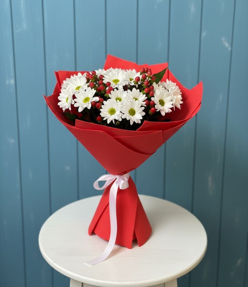 Букет цветов из: Хризантемы в Явасе