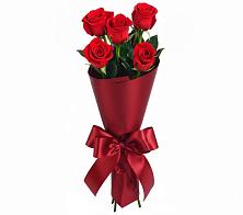 Букет 5 Красных роз Эдлесс Лав в Явасе