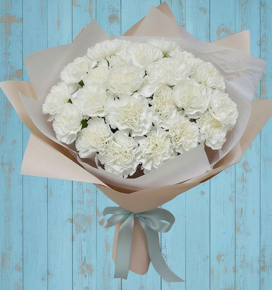 Букет цветов из: Гвоздики в Явасе