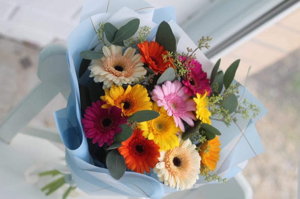 Букет цветов из: Герберы в Явасе