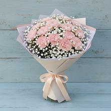 Букет цветов из:  Гвоздики в Явасе