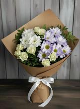 Букет цветов из:  Хризантемы и Розы #REPLACE_PRED# Явасе