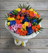Букет цветов из:  Розы и Хризантемы в Явасе
