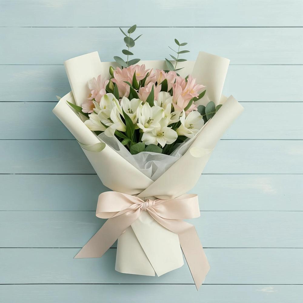 Букет цветов из: Альстромерии в Явасе