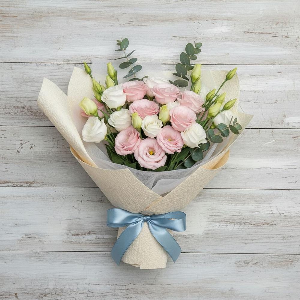 Букет цветов из: Лизиантусы в Явасе